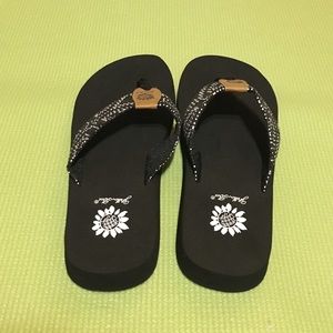 Yellow Box Flip Flops