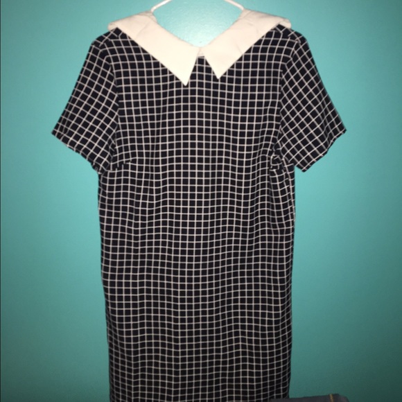 Black collared vintage dress
