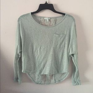delia's | light grey top