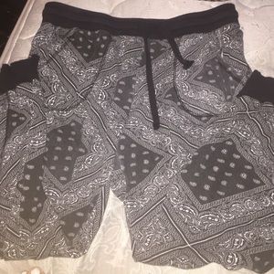 bandana print joggers