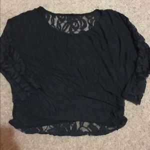 Black lace top
