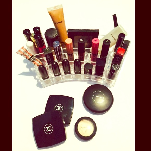 Acrylic Lipstick & Brush Holder
