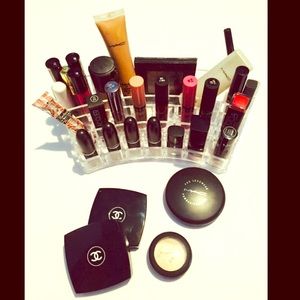 Acrylic Lipstick & Brush Holder