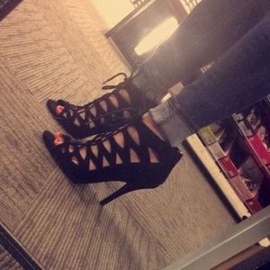 Black high heels