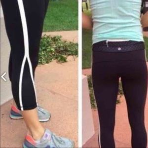 Lululemon run pace crops size 4