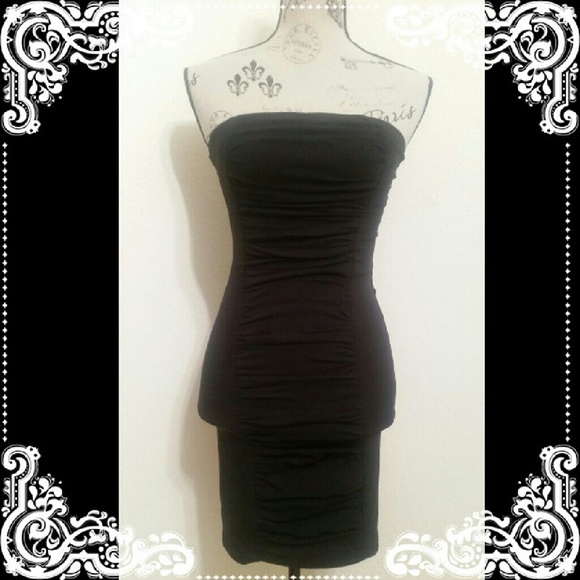 Black strapless dress - Picture 1 of 2