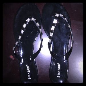 Black Diamond Bamboo Flip Flops