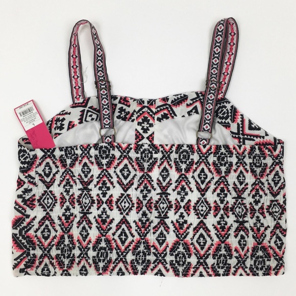 Azteca Print Crop Top Size L Nwt. - Picture 2 of 4