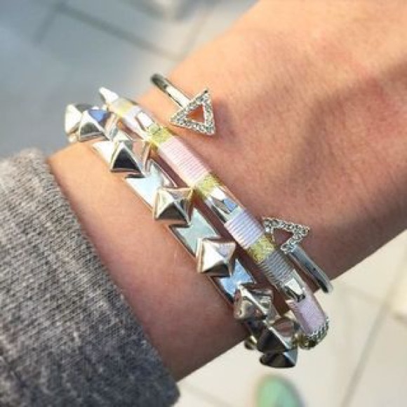 Stella & Dot Colorblock Cuff in Silver - Picture 2 of 2