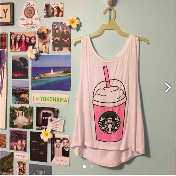 Starbucks coffee graphic tank
