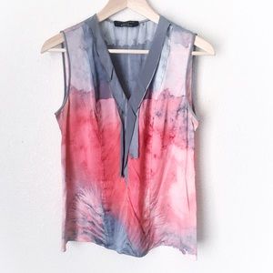 Elie Tahari Sleeveless Silk-blend Top