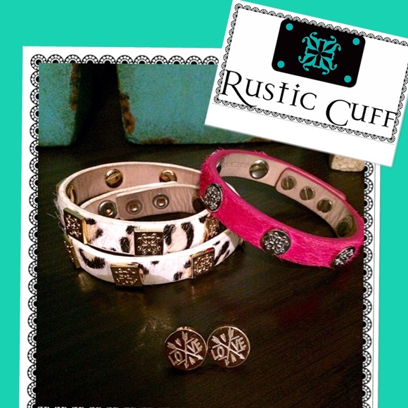 *RUSTIC CUFF* 2 BRACELETS/SPECIAL EDITION EARRINGS