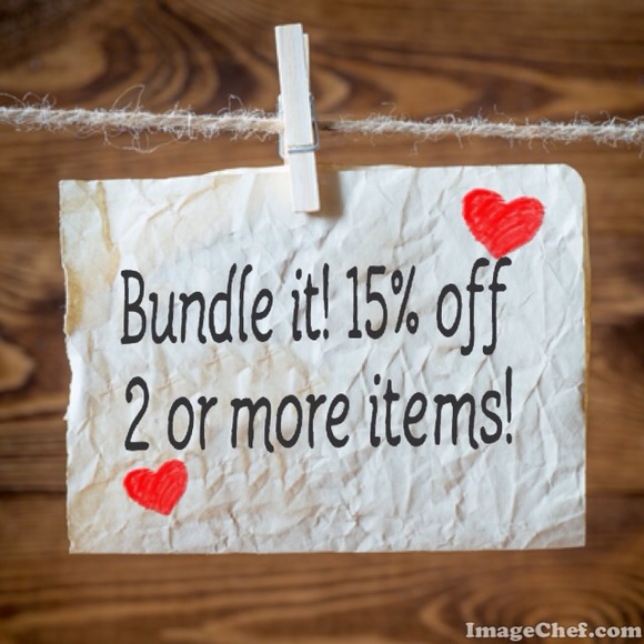 Bundles 15% off 2 or more items!