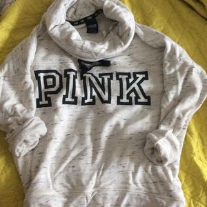 Victoria's Secret pink cowl neck sweatshirt