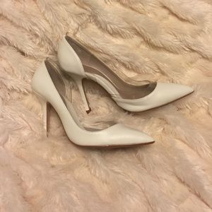 White Zara heels