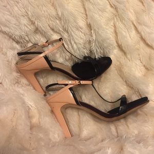 Pink and black Zara heels