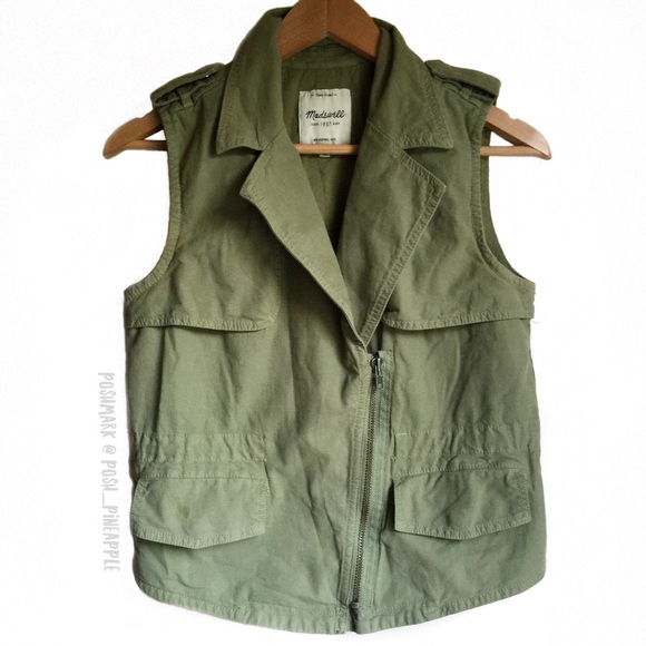 Madewell Jackets & Blazers - M a d e w e l l • M i l i t a r y • V e s t • SzXS