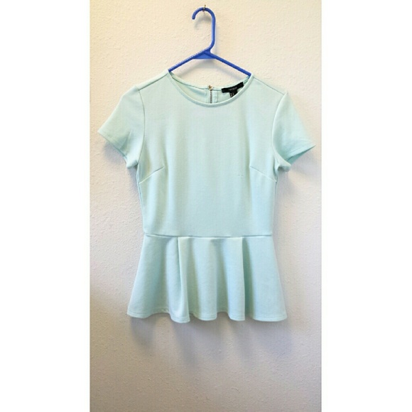 Forever 21 Tops - Mint peplum Top