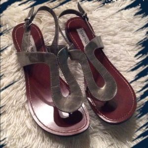 Steve Madden silver sandals