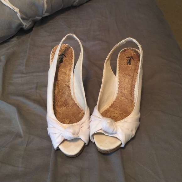 Fioni white sz 7 heels