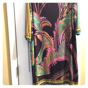 Beautiful slimming colorful dress