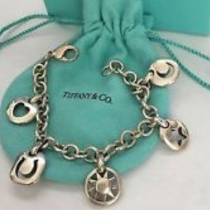 Tiffany's Heart Sun Moon Star Horseshoe Bracelet