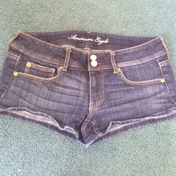 Denim dark wash shorts!