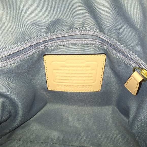 Coach Leather Navy Blue Satchel - Picture 4 of 4