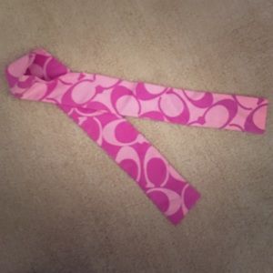 Coach silk multi-way head scarf