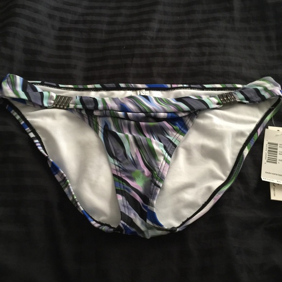 New w/ Tags Kenneth Cole Blue Bikini Bottom Sz L - Picture 2 of 4