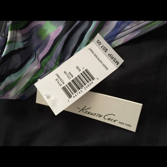 New w/ Tags Kenneth Cole Blue Bikini Bottom Sz L - Picture 4 of 4