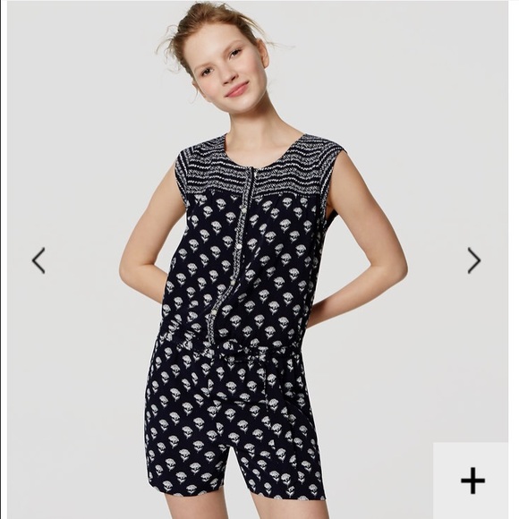 LOFT Floral Flutter Romper