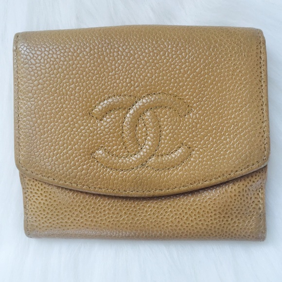 Authentic CHANEL leather wallet