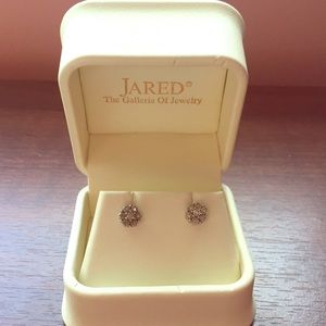 Diamond Flower Earrings