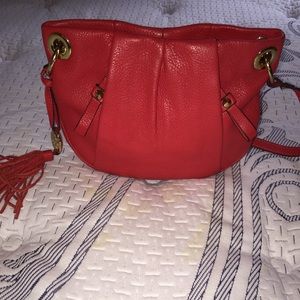 Red Leather Vince Camuto crossbody