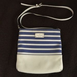 Kate Spade Blue Crossbody Bag Grove Court Stripe