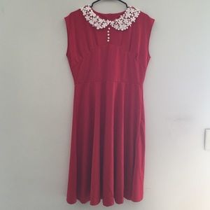 Red vintage dress