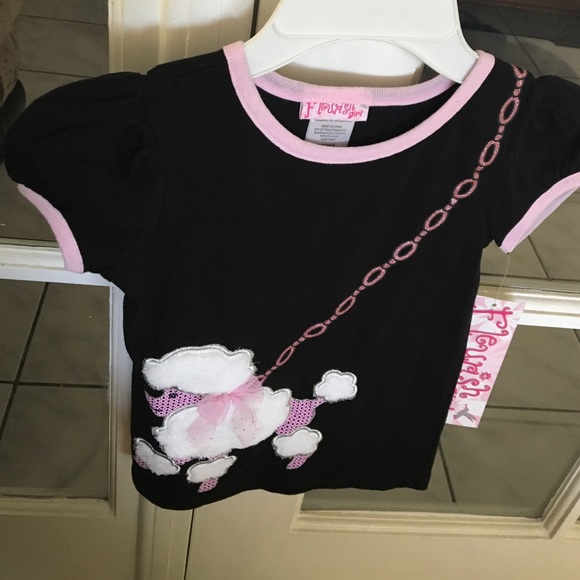 Shirt for a girl with poodle