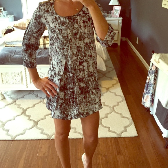 Black and White Flowy Dress