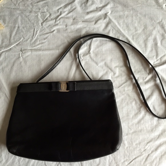 Salvatore Ferragamo Handbags - Salvatore Ferragamo vara evening bag black leather