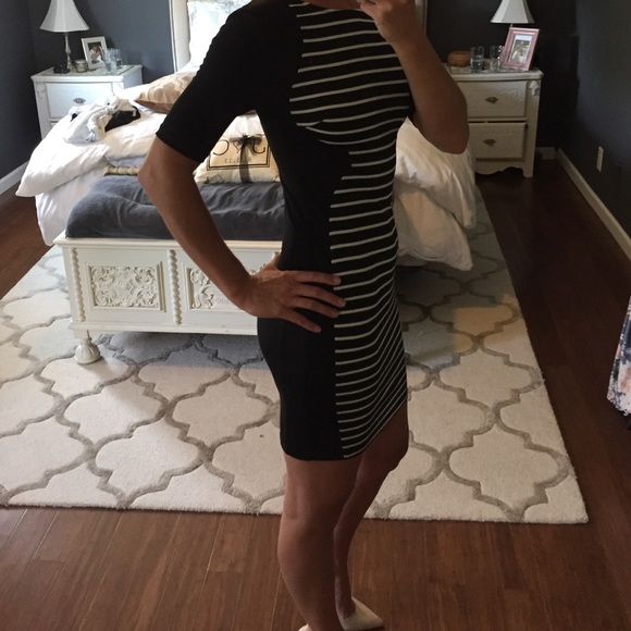 Black and White Striped Dress - Picture 3 of 3