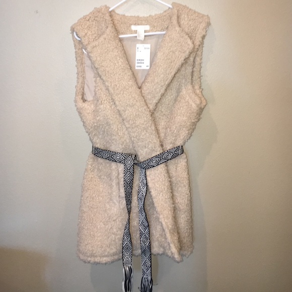 H&M furry vest