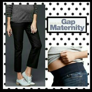 GAP Maternity Black Stretch  Capris Sz 6