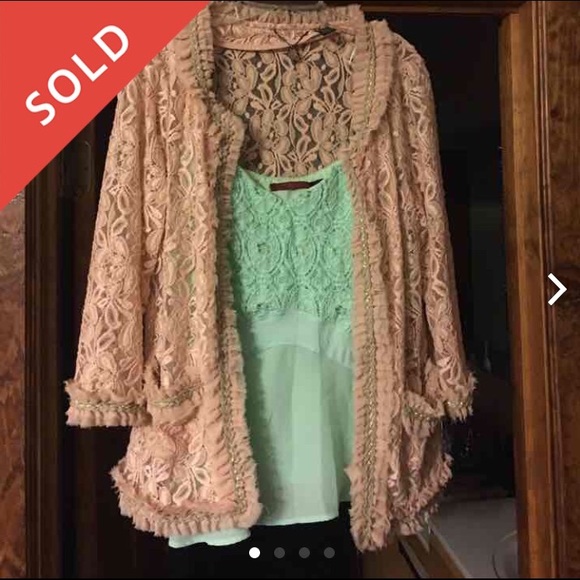ISO: Pink lace BKE Boutique blazer