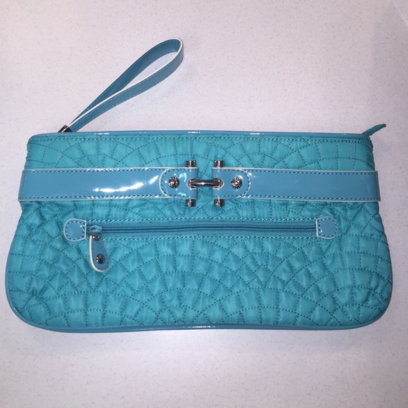 Vera Bradley "Meet Me In Paris" Turquoise Clutch
