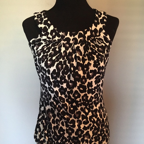 WHBM sleveless animal print shirt