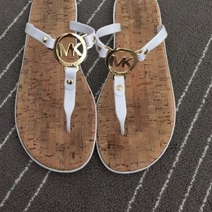 Michael Kors white sandals