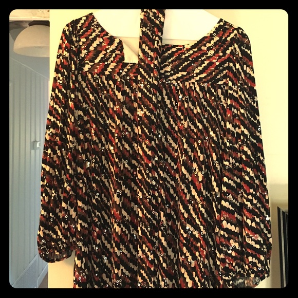 Vintage sequin dress with tie belt