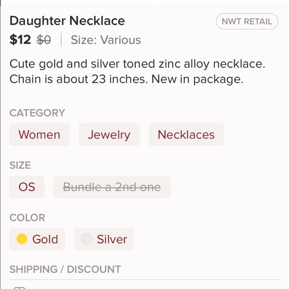 Daughter Necklace - Picture 3 of 3