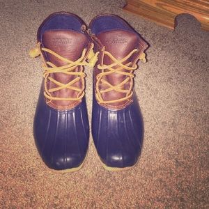 Sperry duck boots.